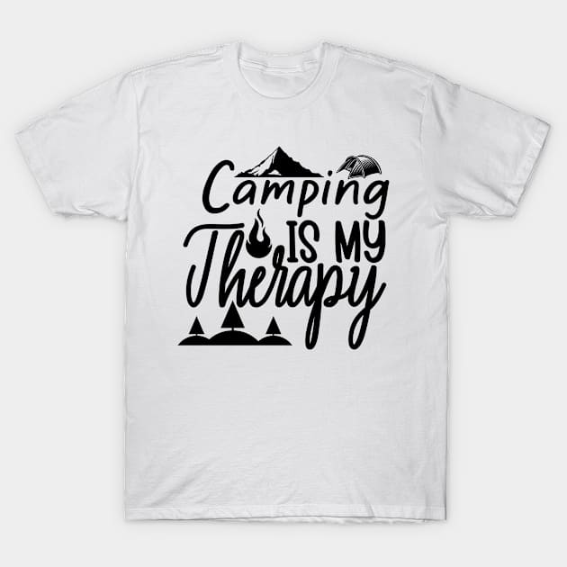 Camping is my therapy T-Shirt by BunnyCreative